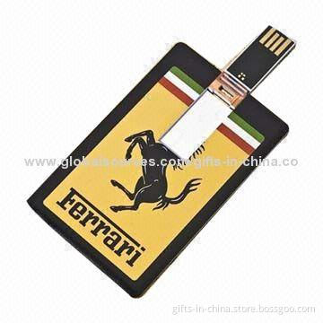 OEM Logos Printing Business Card USB Flash Drive, from Manufacturer, Plug-and-play Function